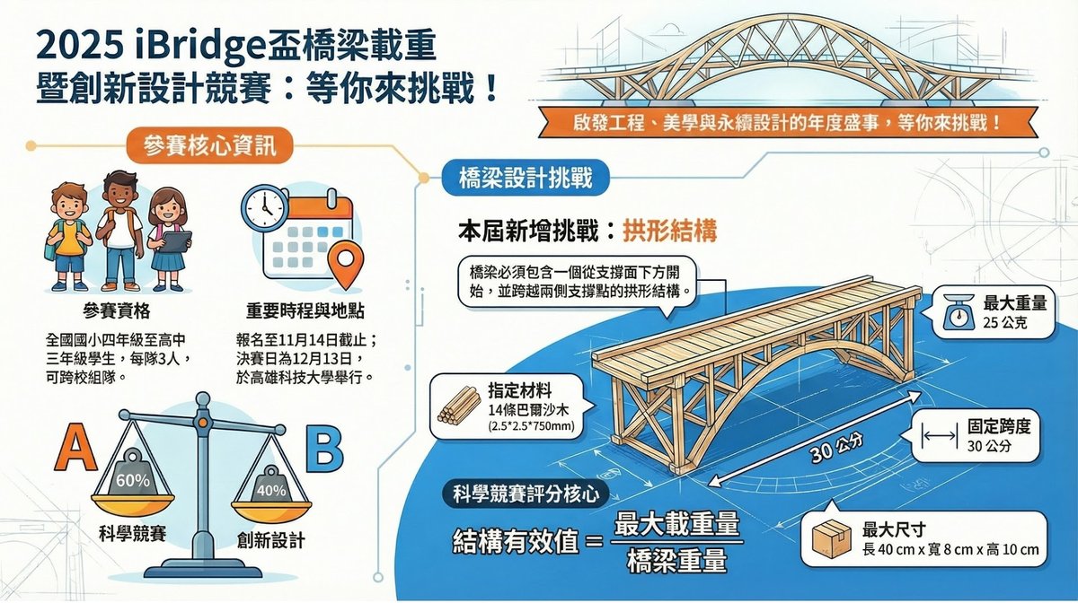 亞太能源科學教育協會 - 2025 iBridge盃橋梁載重暨創新設計競賽